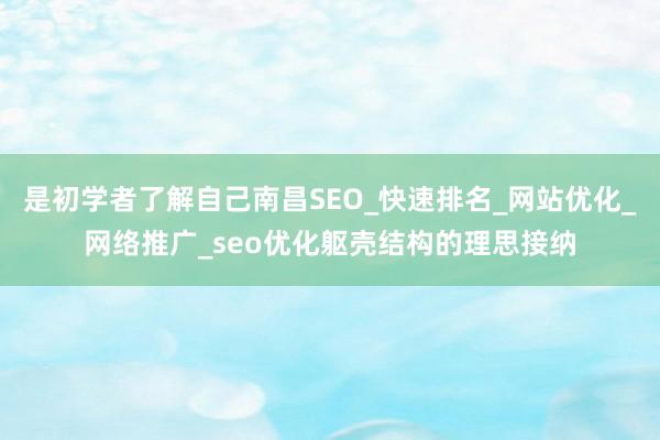 是初学者了解自己南昌SEO_快速排名_网站优化_网络推广_seo优化躯壳结构的理思接纳